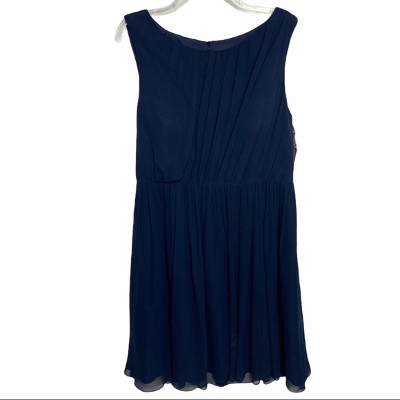 Jenny Yoo Dresses & Skirts - NWT Jenny Yoo Sz 18 Skylar Navy Blue Luxe Chiffon Dress Cocktail Wedding Guest